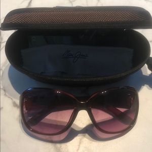 Maui Jim Sunglass Taro Style Pink with Lilac Lens